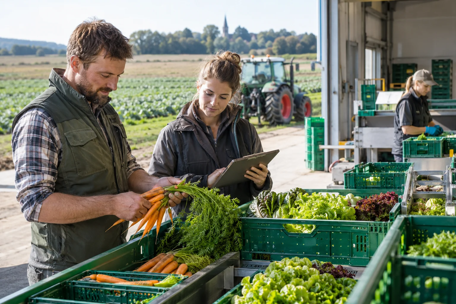 Qualitäts- und Lieferplanung in einem deutschen landwirtschaftlichen Betrieb · Symbolbild für die deutsche Vergabepraxis